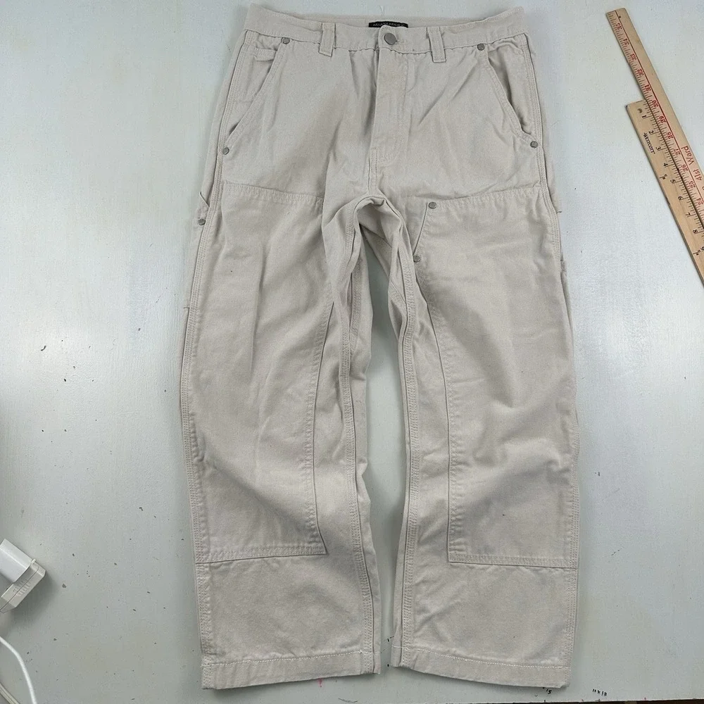 Banana Republic‎ Relaxed Double Knee Carpenter Pants Fits 31x25 Off White Cream